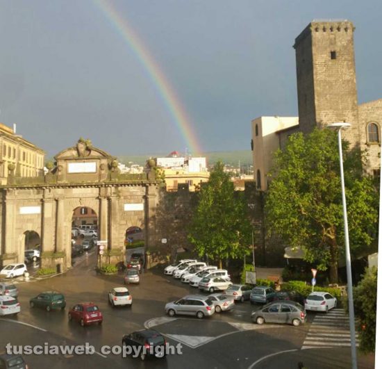 Viterbo - L'arcobaleno dopo il temporale