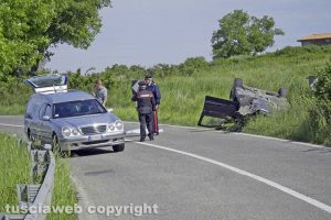 Montefiascone - L'incidente sulla Ss 71