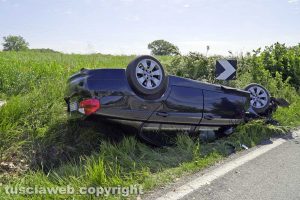 Montefiascone - L'incidente sulla Ss 71