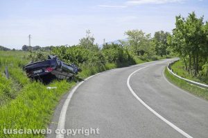 Montefiascone - L'incidente sulla Ss 71