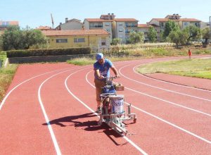 Gli ultimi lavori in corso al campo scuola di Viterbo