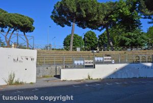 Le gradinate destinate al pubblico