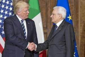 Donald Trump e Sergio Mattarella