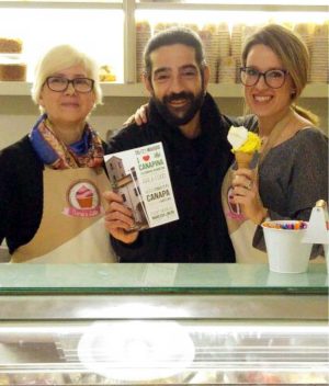 Felice Arletti lancia il gelato alla canapa