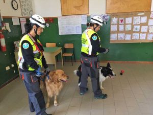 Viterbo - L'esercitazione "Alunni a 4 zampe" promosso dall’Unita cinofila da soccorso