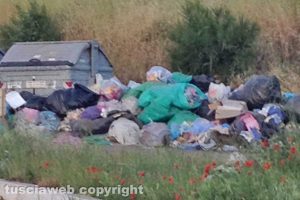 Viterbo - Rifiuti a Colle Verde