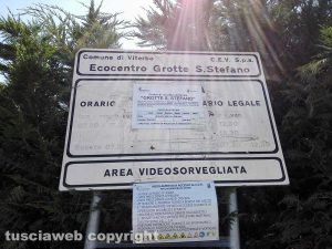 Il centro di conferimento chiuso