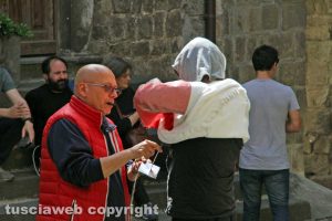 Viterbo - Le riprese sul film di santa Rosa a san Pellegrino 