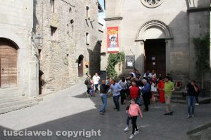 Viterbo - Le riprese sul film di santa Rosa a san Pellegrino 