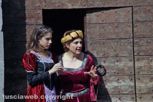 Viterbo - Le riprese sul film di santa Rosa a san Pellegrino 