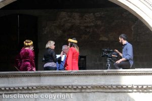 Viterbo - Le riprese sul film di santa Rosa a san Pellegrino 