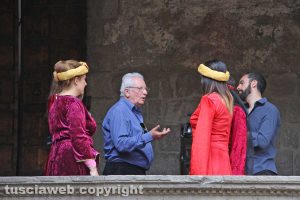 Viterbo - Le riprese sul film di santa Rosa a san Pellegrino 