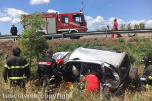 L'incidente sulla superstrada Monte Romano - Viterbo