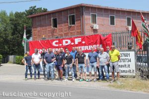 I lavoratori della Smavit in sciopero