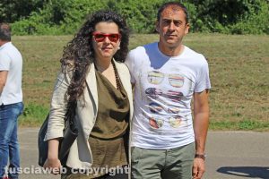 Viterbo - Chiara Frontini alla protesta della polizia penitenziaria al Mammagialla
