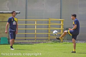 Sport - Calcio - Viterbese - L'allenamento di ieri - Doninelli e Miceli