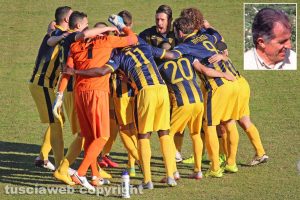 Sport - Calcio - Viterbese - La squadra prima di un match - Nel riquadro: Carlo Confidati