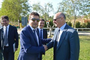 Il direttore nazionale dell'Agenzia del Demanio Reggi e il sindaco Mazzola