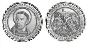 La medaglia commemorativa per gli 800 anni dalla nascita san Bonaventura