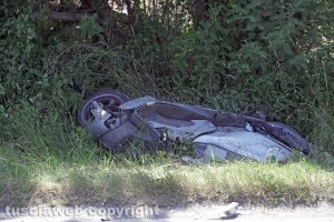 Viterbo - L'incidente sulla Teverina - Lo scooter