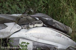 Viterbo - L'incidente sulla Teverina - Lo scooter