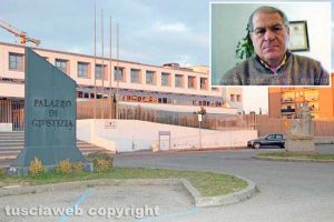 Il tribunale - Nel riquadro l'imprenditore Gianfranco Chiavarino