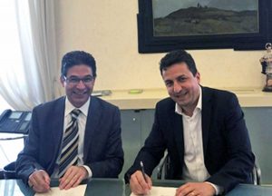Roberto Reggi e il presidente di Semi di Pace