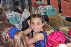La piccola atleta dell'Asd Gymnica Adele Anna Pagani 