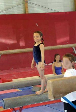 La piccola atleta dell'Asd Gymnica Adele Anna Pagani 
