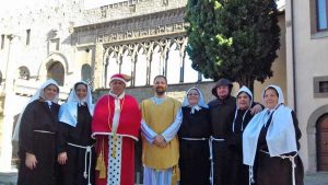 Le riprese del fil su santa Rosa a palazzo Papale 
