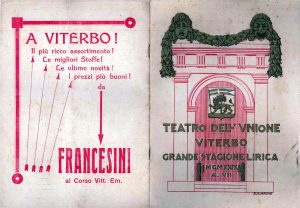 Teatro Unione - L'opuscolo del 1929