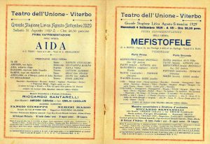 Teatro Unione - L'opuscolo del 1929