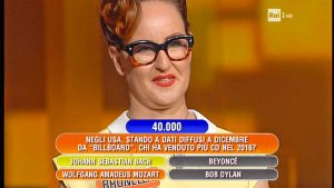 Brunella Falcinelli all'Eredità