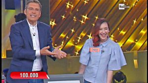 Chiara Vitali campionessa all'Eredità con Fabrizio Frizzi
