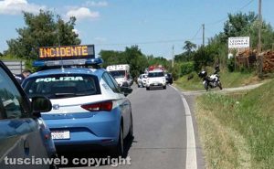 Viterbo - Un'incidente sulla Teverina