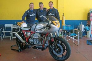 Sport - Motori - Team Moretti – Da sinistra: Mauro Iosca, Roberto Freddi e Giovanni Duranti