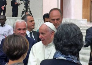 I cittadini di Vitorchiano incontrano papa Francesco 