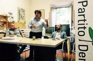 Claudio Mancini con Zeppa ed Egidi