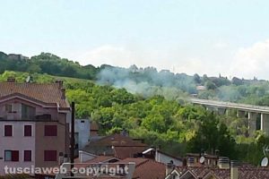 Incendio a Orte