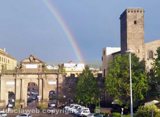 Viterbo - L'arcobaleno dopo il temporale