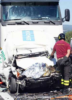 Lo schianto mortale sulla superstrada Terni-Orte