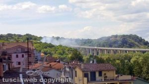 Incendio a Orte