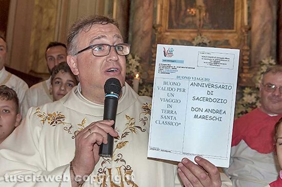 Piansano - Don Andrea Mareschi festeggia 25 anni di sacerdozio