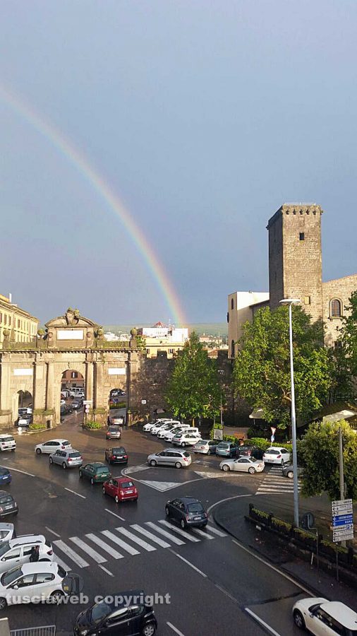 Viterbo - L'arcobaleno dopo il temporale