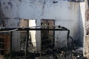 Tarquinia - L'incendio di questa mattina a sant'Agostino 