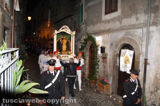 Canepina - La processione della minimacchina di Santa Corona