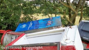 Viterbo - Discarica a cielo aperto di frigoriferi da bar in località Monte Jugo