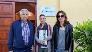 Il professor Nascetti. la deputata Silvia Benedetti e la consigliere regionale Silvia Blasi