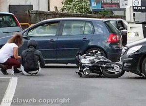 Viterbo - Incidente a piazzale Gramsci