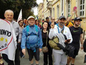 Movimento 5 stelle di Viterbo alla marcia Perugia - Assisi